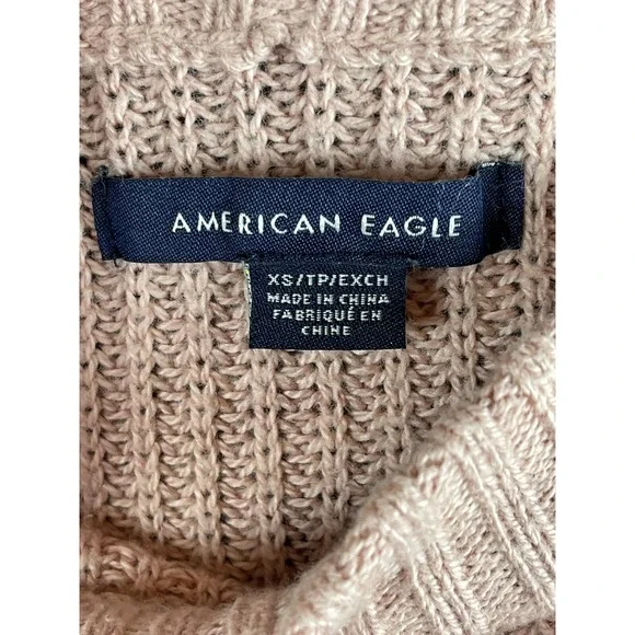 Women's Sweater AMERICAN EAGLE XS Women's Pink Sweater Winter Clothing Spring - Picture 7 of 9